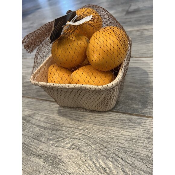 Pier 1 Imports Faux Fruit Oranges Home‎ Staging Decor Artificial Realistic NWT - Picture 1 of 6